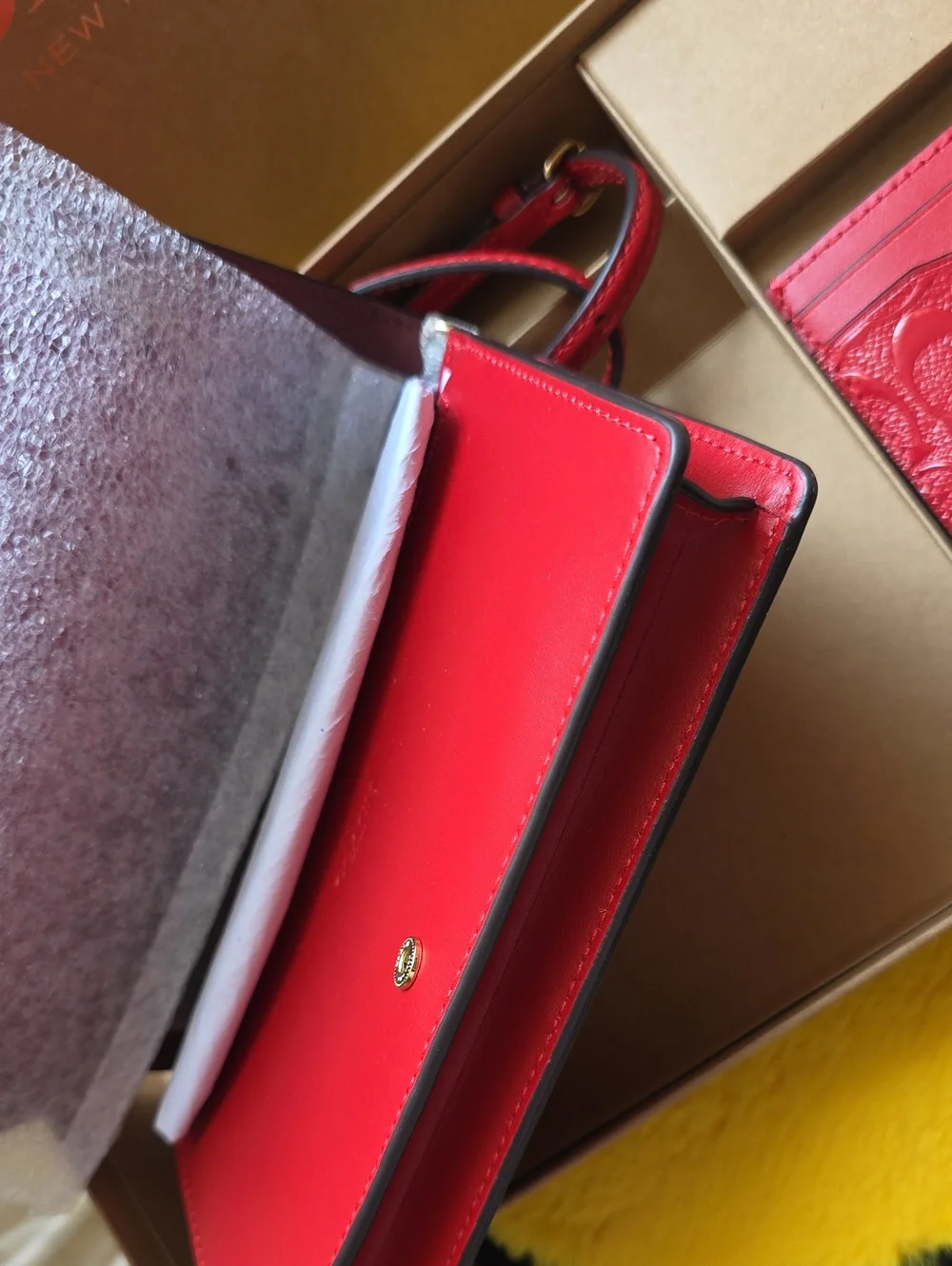 Coach  Anna Foldover Crossbody with Matching Card Case
